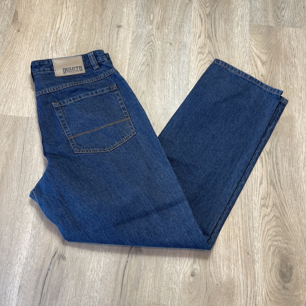Pintlar Relaxed Fit Baggy Blue Denim Jeans Men's Tag 34x32 Skater NWT
